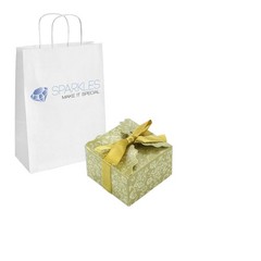 50 Matte Gold Medium Ribbon Wedding Favor Gift Boxes Party Event Candy Box