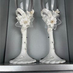 Simply Better Weddingstar Bride & Groom Wedding Toast Glass SKU 4466