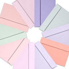 A4 Envelopes, 50-Pack Colored Envelopes 4×6, Envelopes for Invitations, Paste…