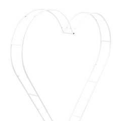 Metal Heart Shaped Wedding Arch Backdrop Stand White for Wedding Ceremony Decor!