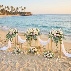 5Pcs Metal Flower Stands Wedding Flower Stand Rectangular Flower Display Rack
