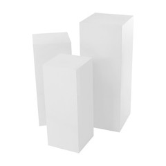 3 PCS Metal Display Pedestal Stands, Display Pillars for Birthday Party Wedding