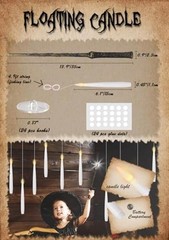 22pcs Flameless Floating Candle with Magic Wand Remote 22-White Floating