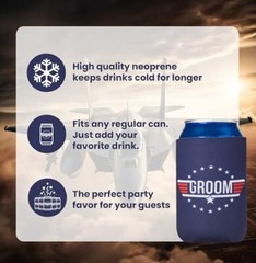 Bachelor Party Favors Can Coolers (pack) Groomsman Gift for Wedding I Team 7