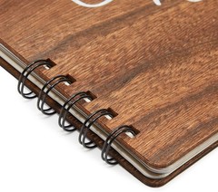 Spiral Bound Rustic Guest Book – 112 Pages, 11.25×8.75 in, Perfect for Weddings