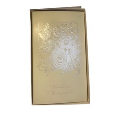Vintage 1986 Hallmark Keepsake Wedding Photographs Album Floral Made in USA