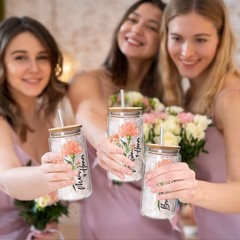 Maid of Honor Proposal Gifts,Will You Be My Maid of Honor Glass Cup Tote Bag …
