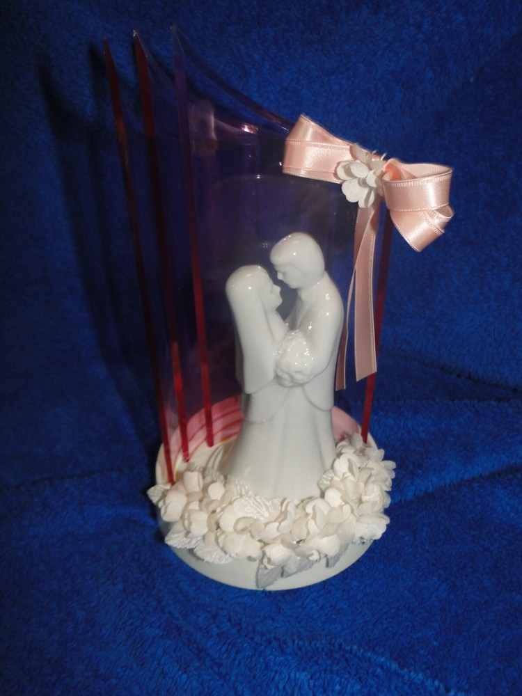 New Wilton Vintage «Reflections» CakeTop, white porcelain, pink, purple, & white