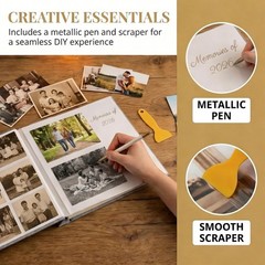 Photo Album Refill Pages for Self Adhesive Scrapbook 11×10.6 20 Pages