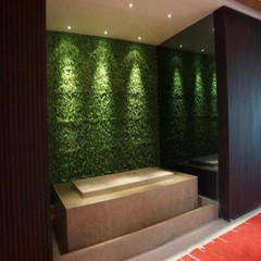 8 Faux Artificial Foliage Green Large Leaves Wall Panels Mats Hedge