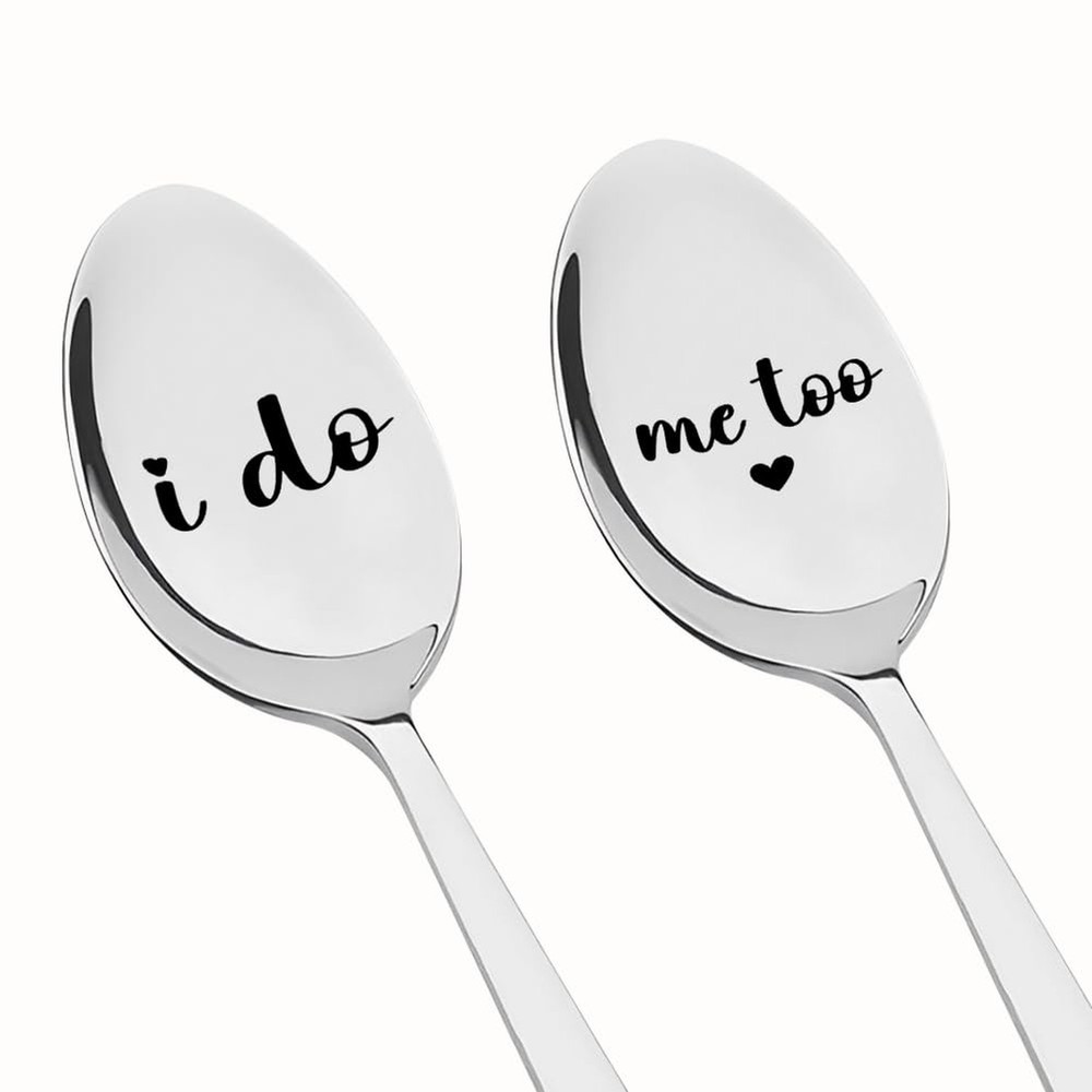 Wedding Gifts for Bride and Groom Spoons for Fiancee Fiance Engagement Gift f…