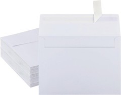 50 Pack White Envelopes – 5 x 7 Inch, A7, Card, Invitation & 5X7,