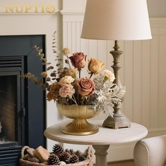 NUPTIO Gold Compote Vase 10-Piece Set 5.4″ H Wedding Centerpieces New