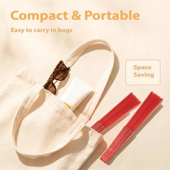 12PCS Folding Hand Fan – Portable Handheld Fan for Women & Men, for Wedding, Tea
