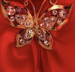 Red Rose Quinceañera Bouquet Gold Rhinestone Prom Sweet 16 Bridal Toss Bouquet