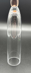 Beautiful Hand blown Colorful Crystal Footless Long Stem Champagne Flutes & Vase