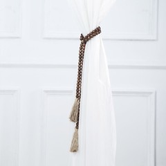 Brown 55 in Wood Bead Chain Tassels HANGING GARLAND Party Events Home