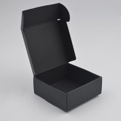 40x Black Favour Boxes Birthday Party Wedding Bomboniere Gift Boxes 7.5×7.5x3cm