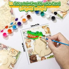 Winrayk 136Pcs Safari Party Favors Jungle Birthday Supplies for Kids, Wooden …