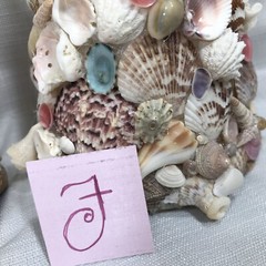 SEASHELL Topiary Tree Starfish Centerpiece Shore Ocean Wedding Shell Beach 15″