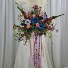 Bohemian Dreams Wildflower Faux Silk Wedding Bouquet
