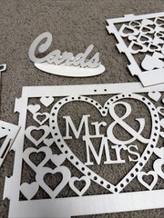 Wooden Gift Card Box for Wedding, Baby Showers & Graduations – ‘Mr & Mrs’ Style