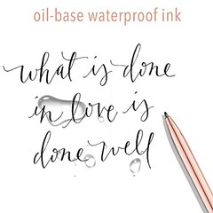6 Pack Rose Gold Ballpoint Pens – Bulk Fancy Metallic Retractable Rose Gold 3