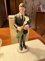 Weddingstar Victorious Groom w/ Champagne Bottle Figurine Wedding Cake Topper