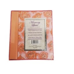 Memory Lane Photo Album 4×6 Coral Rose Floral 30 Pages NEW Romantic Cottagecore