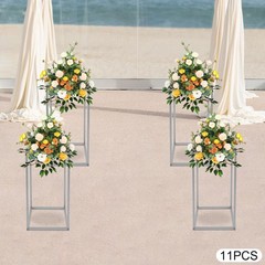 11pcs Wedding Flower Stands Flower Holder Rectangular For Wedding Decorations