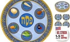 48 9″ Passover Plates for Seder Plate Disposable Paper Tableware Party