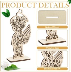 18 Pcs Guardian Angel Wings Boy Wooden Baptism Centerpiece for Table,centros De