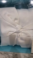 Studio His & Hers Wedding Ring Pillow for Ring Bearer, White NEW
