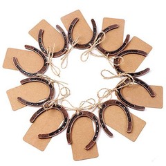30PCS Good Lucky Horseshoe Wedding Favors for Guests, Vintage Craft Metal