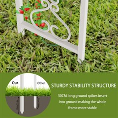 Heavy Duty Metal Garden Pergola Wedding Arbor Arch Gazebo Trellis for Party