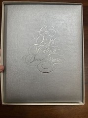 CR Gibson Wedding Anniversary Book Guests Gifts Pictures 25th Silver 9×11.25”