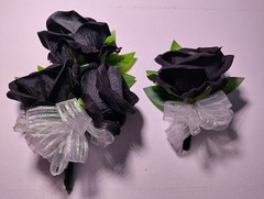 Hand Made Corsage and boutonniere Set Halloween