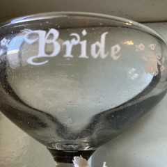 Vintage Wedding Bride Groom Toast Goblets Set Box Treasure Masters 1973 USA Made