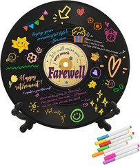Farewell Guest Book Alternatives Signature Vinyl Record Decorations，Going Awa…
