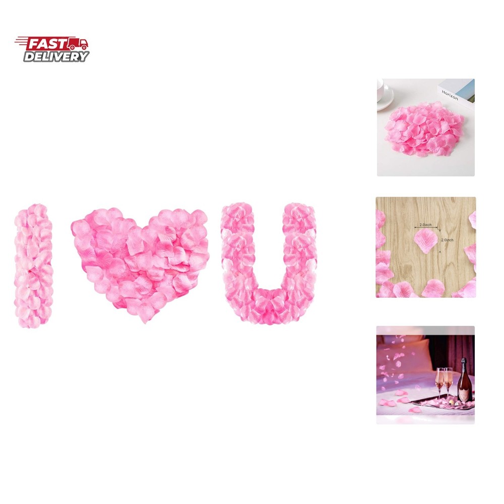 1200 PCS Artificial Silk Rose Petals Decoration for Romantic Night, Wedding, …