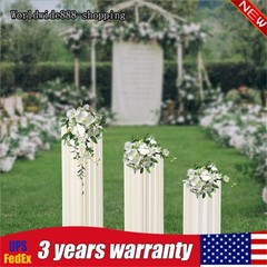 Set of 3 Elegant Bulk Weddings Decoration Table Cylinder Centerpiece Cake Stand