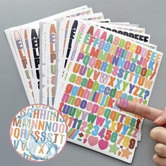 4620 Letter Stickers 30 Sheets Alphabet Stickers 0.5in Vinyl Self-Adhesive Al…