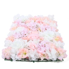 8 Pcs Wedding Artificial Silk Flower Wall Panel Floral Backdrop Party Decoration