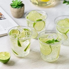 12 oz Disposable Stemless Wine Glasses Pcs Crystal Plastic Cocktail Cups 50