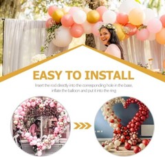 Large Heart Shape Wedding Arches Backdrop Stand Antirust Arbor NEW