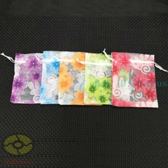12/25/50/100pcs flower design Organza Pouch Wedding Favor Bag 4.7″x3.5″ 7×4.7″