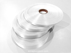 White 10mm 16mm 25mm 40mm Satin Ribbon For Scrapbooking Wedding Wrap Decorations
