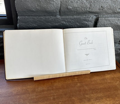 Samuel Ward Genuine Leather 1958 to 1984 Guest Book Weaverville, North Carolina