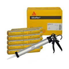 Sikaflex 1a 20 oz Sausage Kit with AWF PRO Caulking Gun – White, Pack of 1