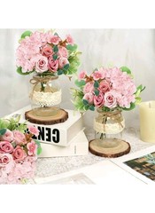 homenergy 6 set mason jar table centerpiece – wedding New